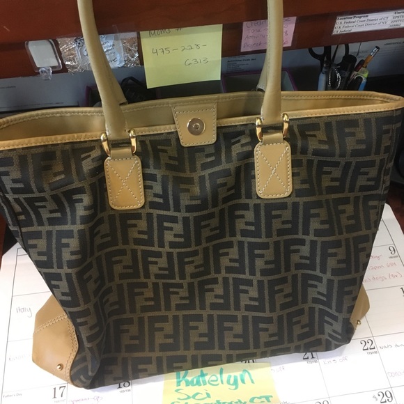 Authentic Fendi Zucca Tote Bag - Picture 3 of 8